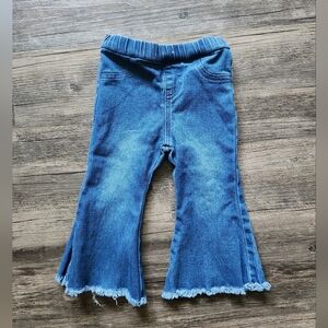 Bailey's Blossoms Blue Denim Flare Bell Bottom Jeans